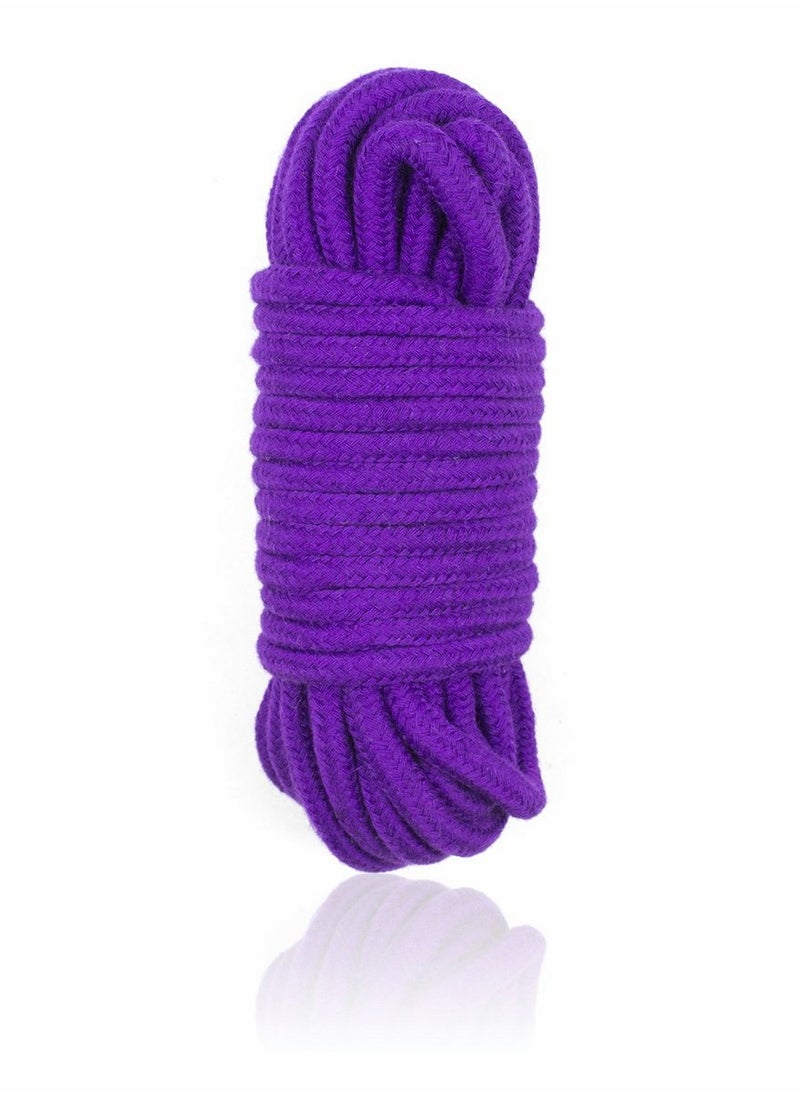 Excefore 2 Roll 10M Purple Soft Cotton Rope, Natural Durable Long Cotton Rope for Crafts Wall Hangings Plant Hangers Knotting  - Image 3