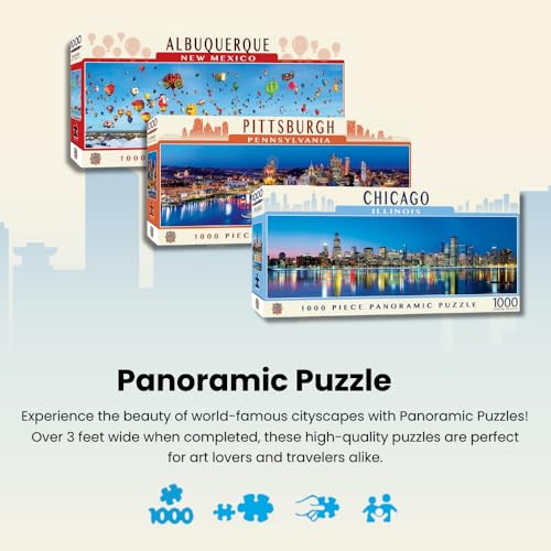 MasterPieces 1000 Piece Jigsaw Puzzle For Adults, Family, Or Youth - Albuquerque Balloons Panoramic - 13"x39" - Image 2