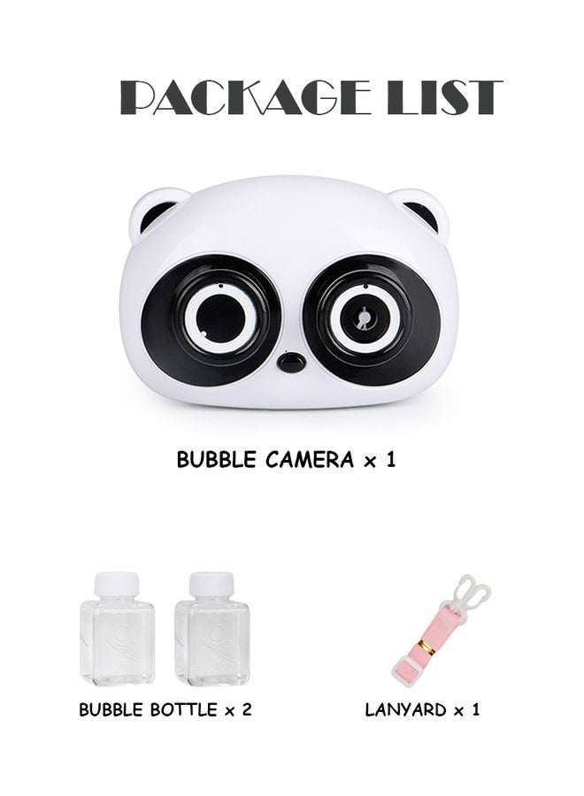 Cute Panda Musical Automatic Bubble Machines Camera Toy for Kids, Summer - Image 1