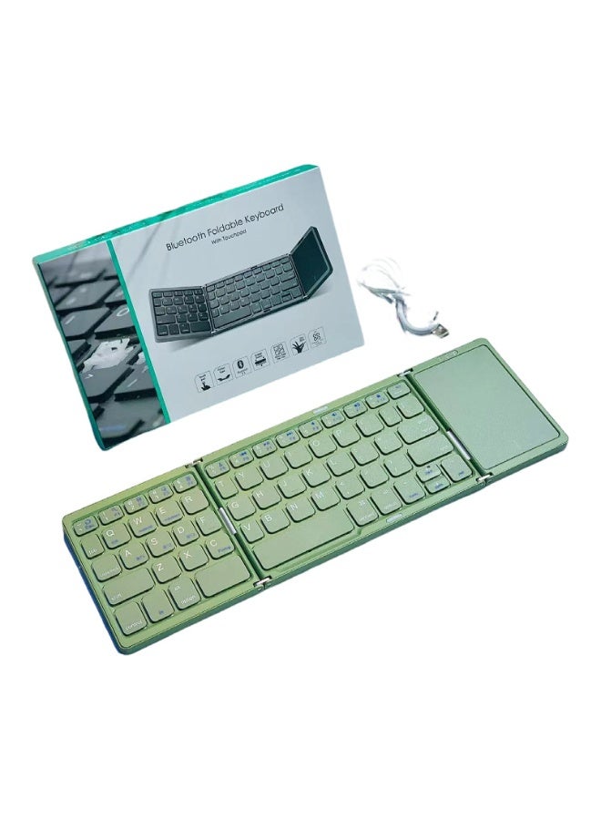 Nariele New Three Fold Bluetooth With Touchpad Color Blocking Splicing Keyboard