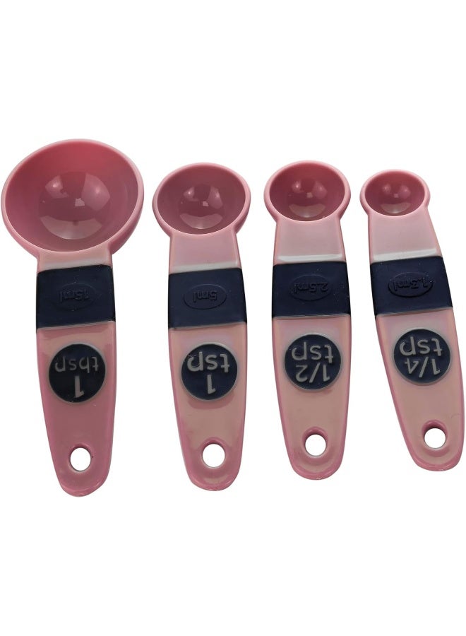 Cuisine Art 7Pieces Measuring Spoon Set, Light Maroon (Rose), Polypropylene  - Image 2