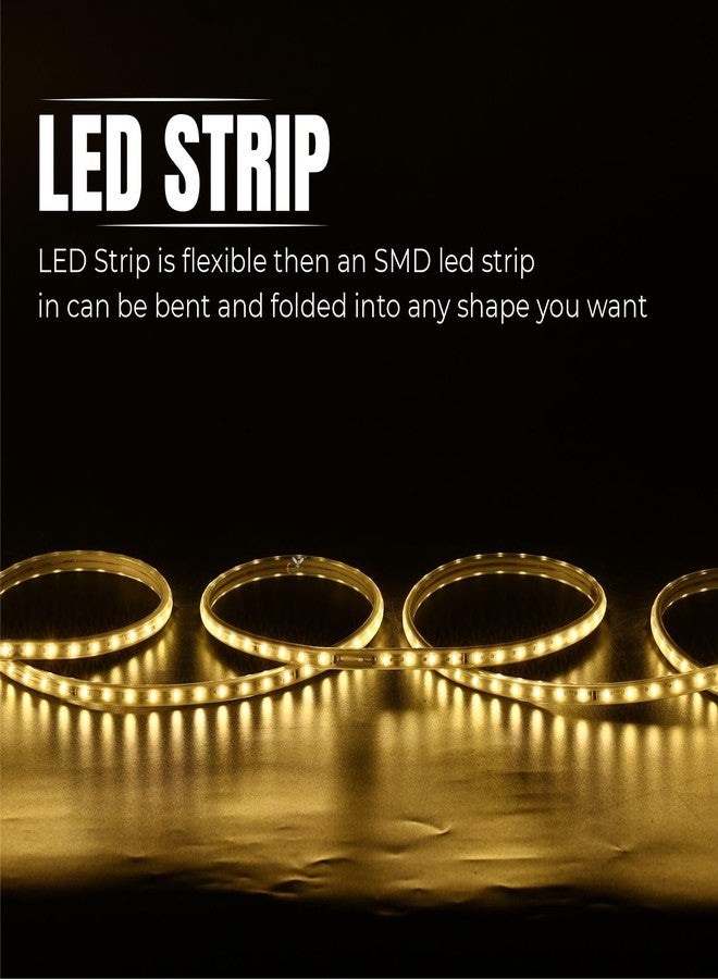Errol led Strip Lights for Home Decoration | Waterproof led Rope Lights | Energy Saving Strip Light for Room | Home Decor Lights for Diwali, Christmas, Outdoor (Warmwhite, 3 Meter) - Image 4