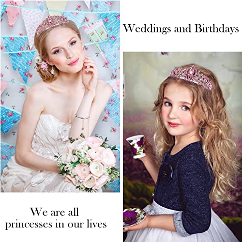 VELSCRUN Birthday Princess Crowns Tiaras, Girls Birthday Sash, Happy Birthday Decorations/Accessories for Women - Image 3
