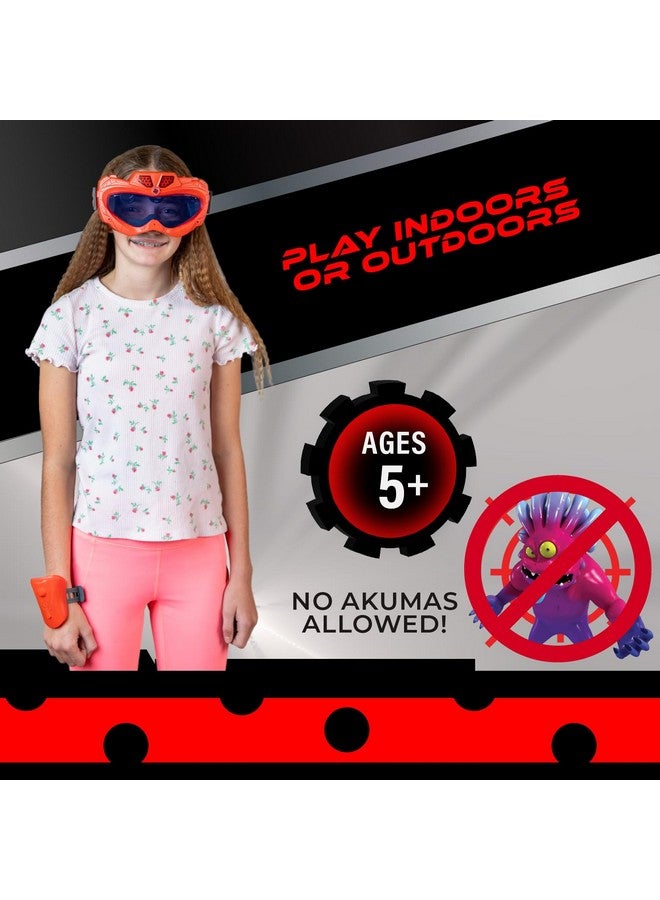 فوتوراما تحدي Miraculous Ladybug Vision Blaster، اصطد Akumas باستخدام مسدس المعصم ونظارات Ladybug Vision، لعبة حفلات مثيرة وممتعة في الأماكن المغلقة والمفتوحة للفتيات من سن 5 سنوات فما فوق باللون الأحمر - Image 5