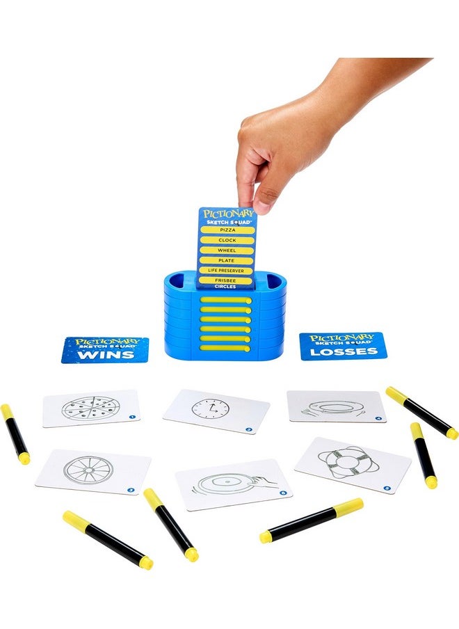 Mattel Games - Pictionary Sketch Squad Cooperative Party Game For Adults Teens And Game Night With Clues Case For 26 Players - Image 1