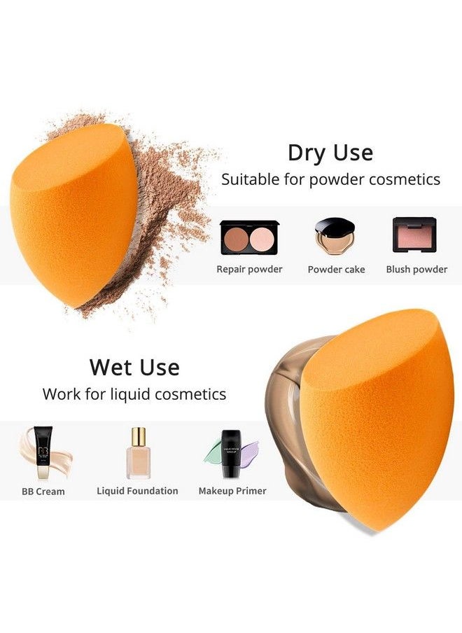 Welocity Professional - Beauty Blender Makeup Sponge 3 Pcs Latexfree And Vegan Flawless For Cream Liquid Foundation & Powder Application (Pink Or Multicolored) - Image 1