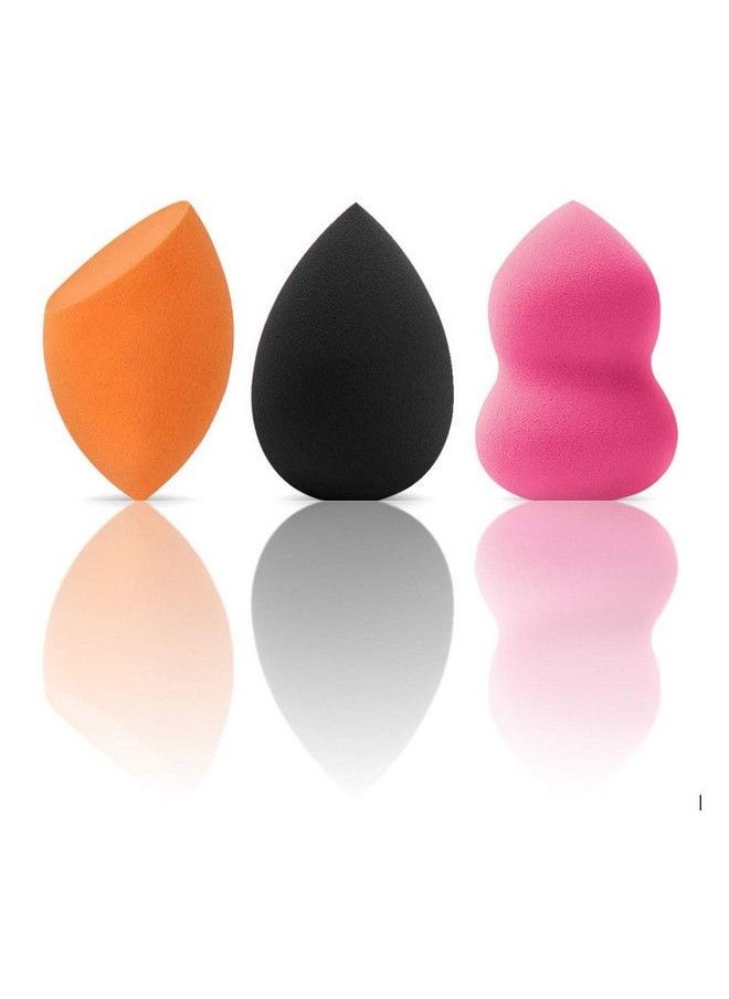 Welocity Professional - Beauty Blender Makeup Sponge 3 Pcs Latexfree And Vegan Flawless For Cream Liquid Foundation & Powder Application (Pink Or Multicolored) - Image 1