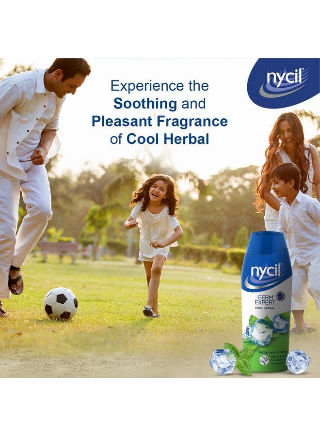 Nycil Germ Expert Cool Herbal Prickly Heat and Cooling Powder - 400 g | Get Relief from Skin Problems - Image 3