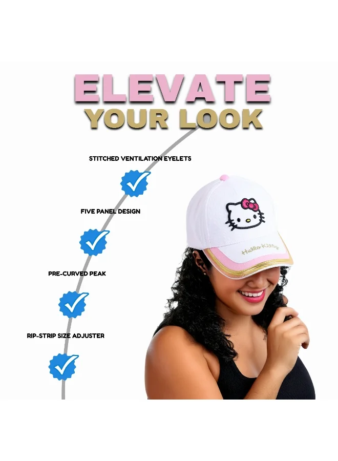 Sanrio white Sanrio Hello Kitty v1 Adult Premium Cap for Women | Best Price UAE