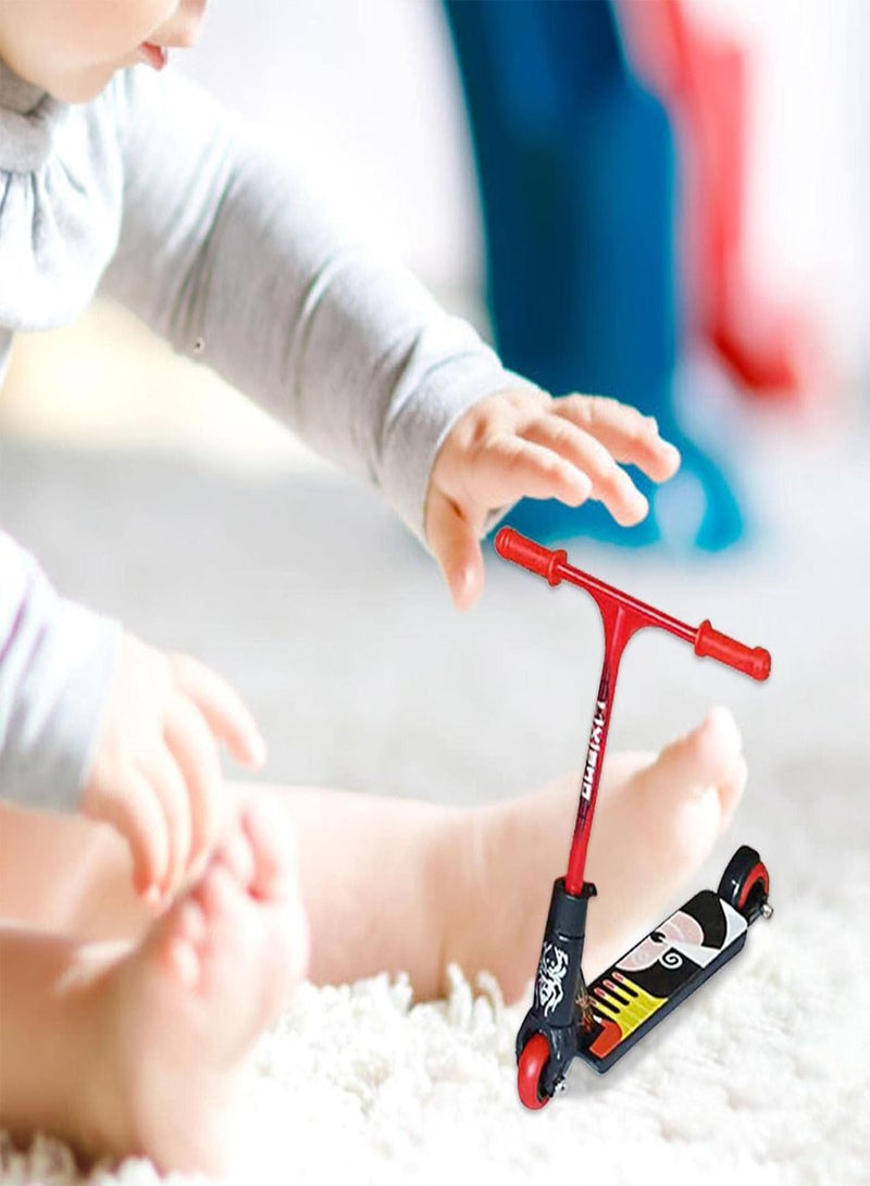 GGOOT Mini Two Wheel Finger Toys, Mini Finger Scooter, Multi Colored Finger Scooter Toys, Fingertip Movement Party Favors for Finger Training Birthday Present, Red and Black Random Style - Image 2