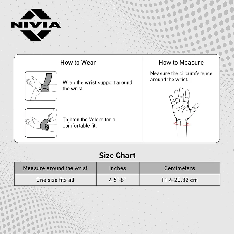 Nivia  Nivia Black Wrist Support  | Best Price UAE