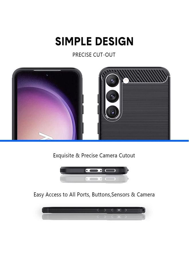 Captaintech Samsung Galaxy S23 Case, Military-Grade Shockproof Samsung S23 Case Cover, TPU Slim Anti-Scratch Protective Case for Galaxy S23,Black - Image 3