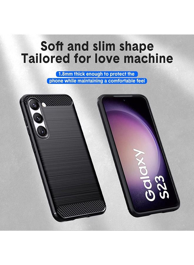 Captaintech Samsung Galaxy S23 Case, Military-Grade Shockproof Samsung S23 Case Cover, TPU Slim Anti-Scratch Protective Case for Galaxy S23,Black - Image 4