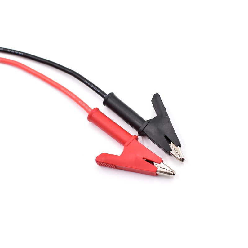 zhenyu 14 Gauge Jumper Wires Alligator Clips to Alligator Clip Heavy Duty Silicone Test Leads Set 2Pcs 39"/1m - Image 3