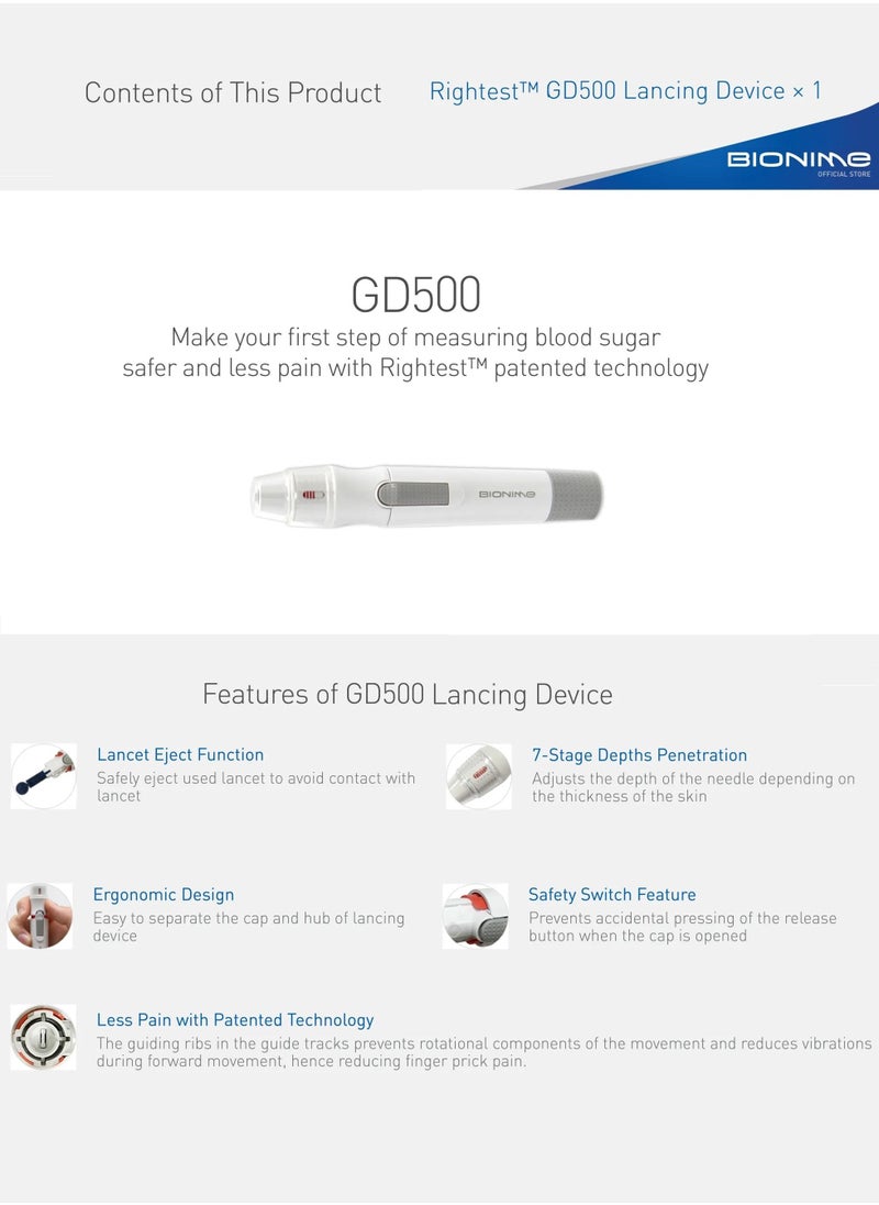 Bionime - Rightest Lancing Device GD500 - Image 1