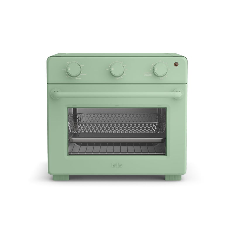 bella Air Fry Toaster Oven, 7 Preset Cooking Options, Dishwasher-Safe EverGood Coated Trays Included, 60-Minute Auto Shutoff w Audible Timer, Power Indicator Light, 1700 Watt, Seaglass - Image 1