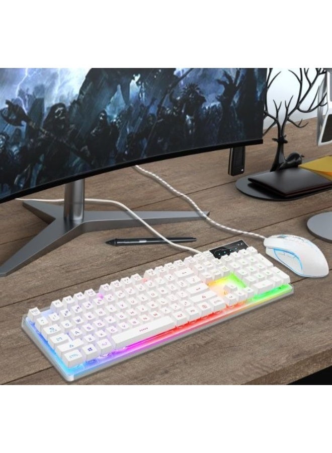 Gaming Keyboard and Mouse Combo – RGB LED Backlit Wired Keyboard for PC and Laptop - Image 3