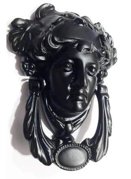 BRASS INDIA BRASS INDIA Full Brass Medusa Door Knocker Material Heavy Full Brass Colour MATT Black Size 7X5 Weight 1400 Grams Model NO 923 Big  - Image 1