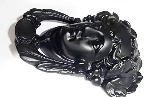 BRASS INDIA Full Brass Medusa Door Knocker Material Heavy Full Brass Colour MATT Black Size 7X5 Weight 1400 Grams Model NO 923 Big - Image 2
