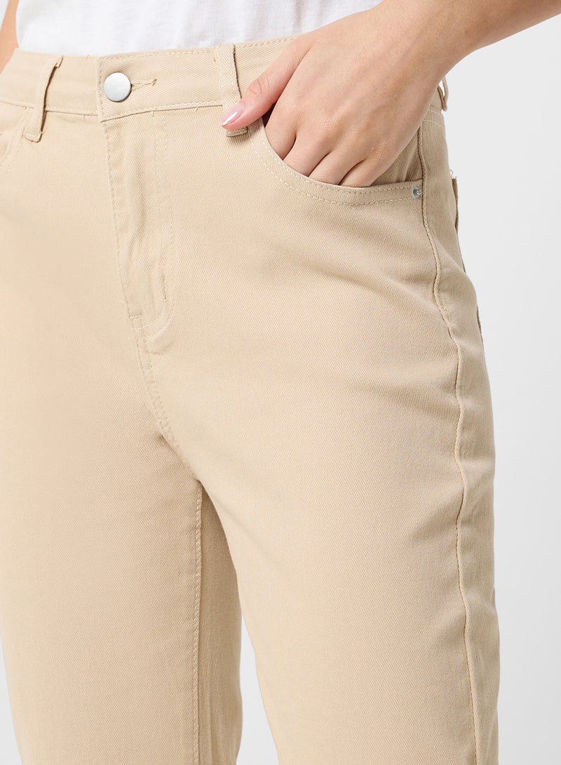 Ginger High Rise Straight Fit Cropped Jeans  - Image 4