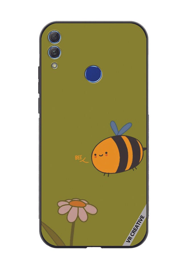 Protective Case Cover For Honor 10 Lite Bee Design Multicolour