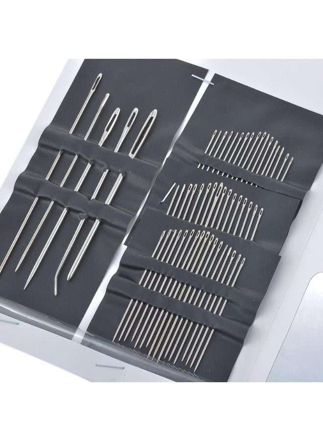 Trendiva 55 Pcs Silver Eye Sewing Needles Set – Multi Size Hand Sewing Needles Kit with 5 Jumbo Needles, Stainless Steel Needles for Sewing, Embroidery, Craft, Tailoring & DIY Repair - Image 2