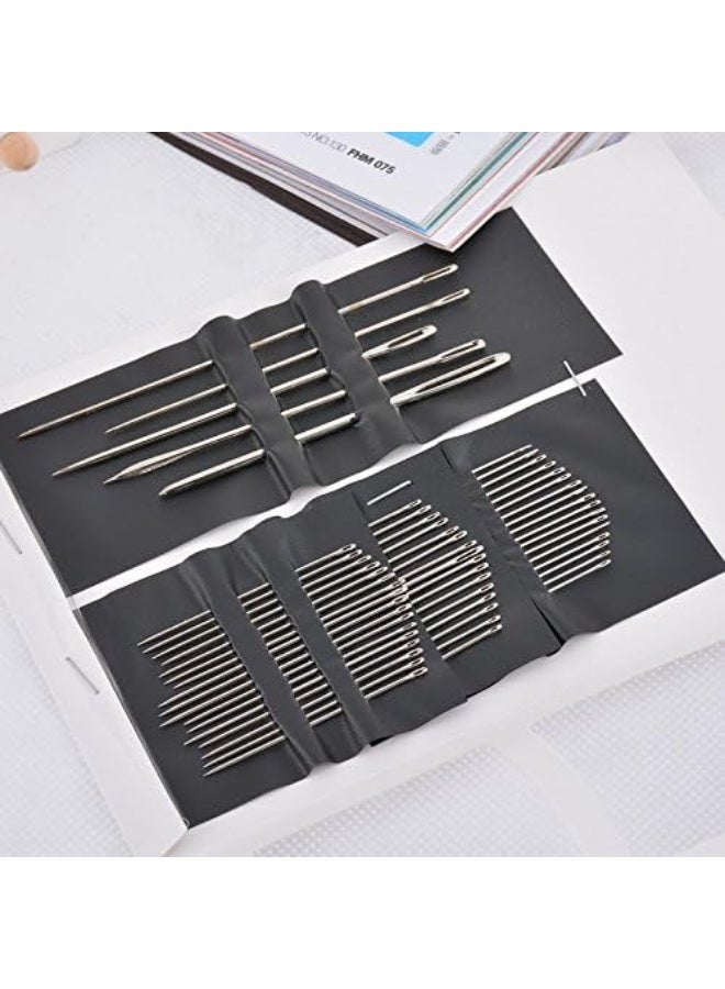 Trendiva 55 Pcs Silver Eye Sewing Needles Set – Multi Size Hand Sewing Needles Kit with 5 Jumbo Needles, Stainless Steel Needles for Sewing, Embroidery, Craft, Tailoring & DIY Repair - Image 4