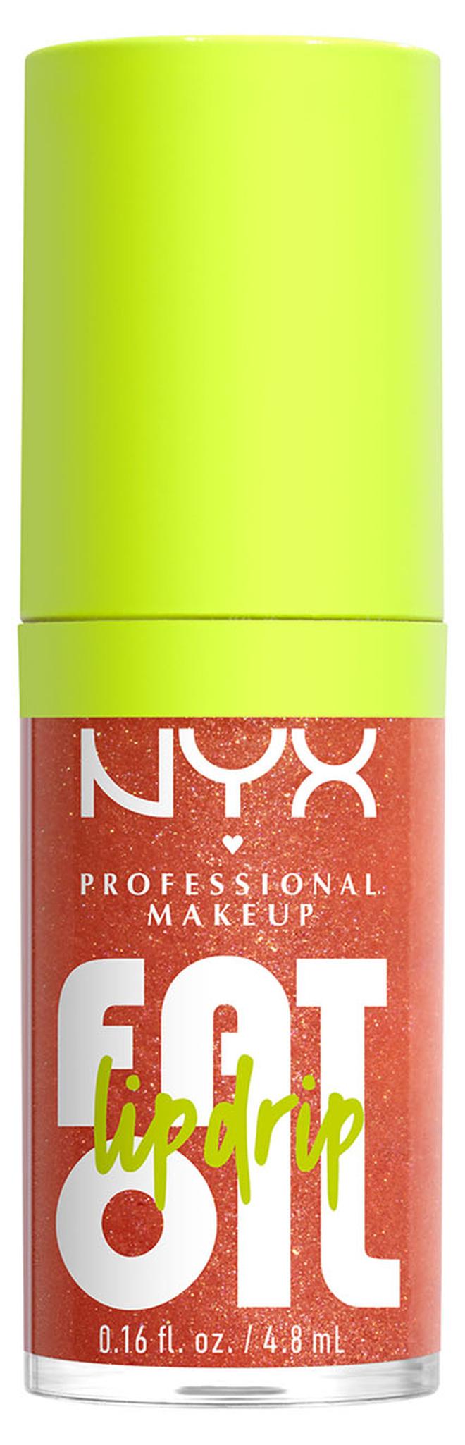 نيكس مكياج المحترفين | فات أويل ليب دريب، ملمع شفاه مرطب، لامع، نباتي، بلمسة غير لزجة، ترطيب يدوم لمدة 12 ساعة - فولو باك None - Image 1