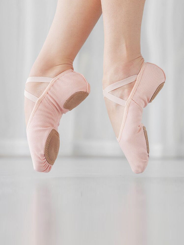 Generic Belly Dance Shoes Practice Shoes Professional Yoga Dance Shoes Soft Sole Adult Lace-free Cat Paw Shoes Womens Classical Pink 