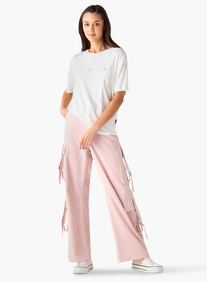 SP Characters Embellished T-shirt with Short Sleeves - Image 2