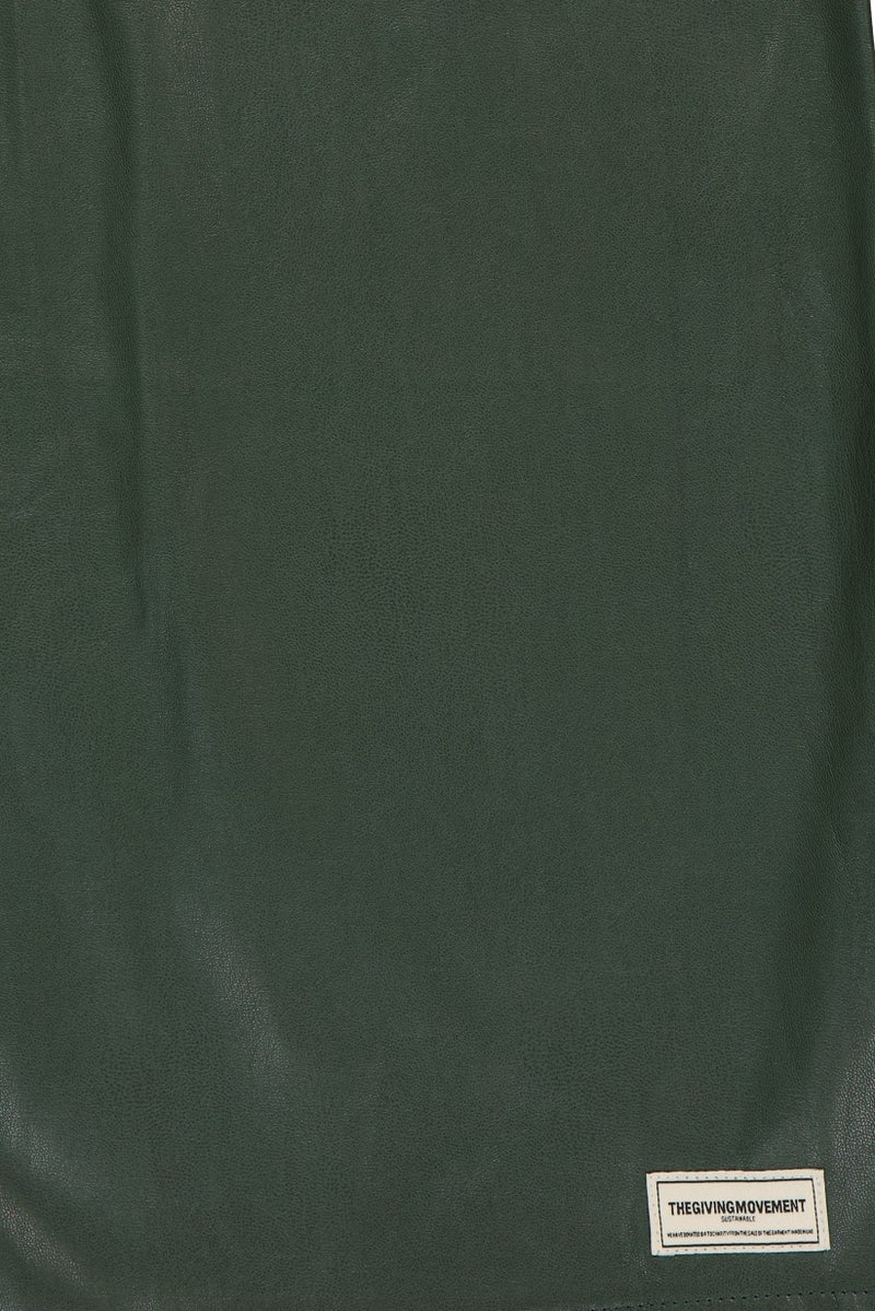 The Giving Movement Women Regular Fit Plain Flare Leg Pants, Green - Image 5