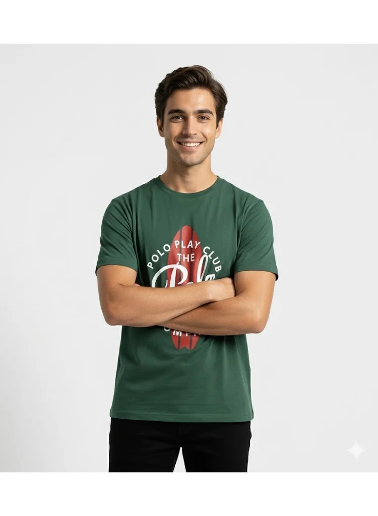 Polo Play Boys Graphic T-shirt -GREEN