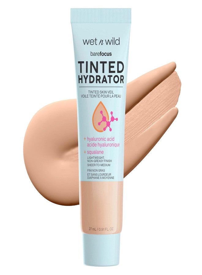 wet n wild Bare Focus Tinted Hydrator Tinted Skin Veil, Lightweight Buildable Coverage with Hyaluronic Acid & Vegan Squalane, Semi-Matte Finish, Cruelty-Free - Light - Image 1