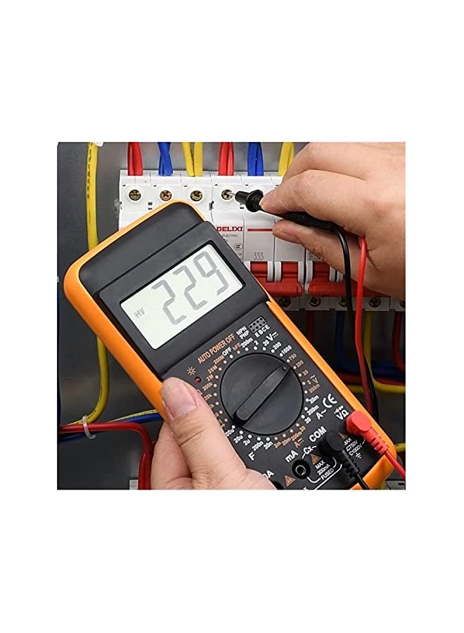 promass DT-9205A Professional Digital Multimeter Handheld Digital Multimeter AC/DC Volt Amp Ohm Capacitance Hz Resistance Current Voltage Measurement Tester w/LCD Display Universal Meter - Image 4