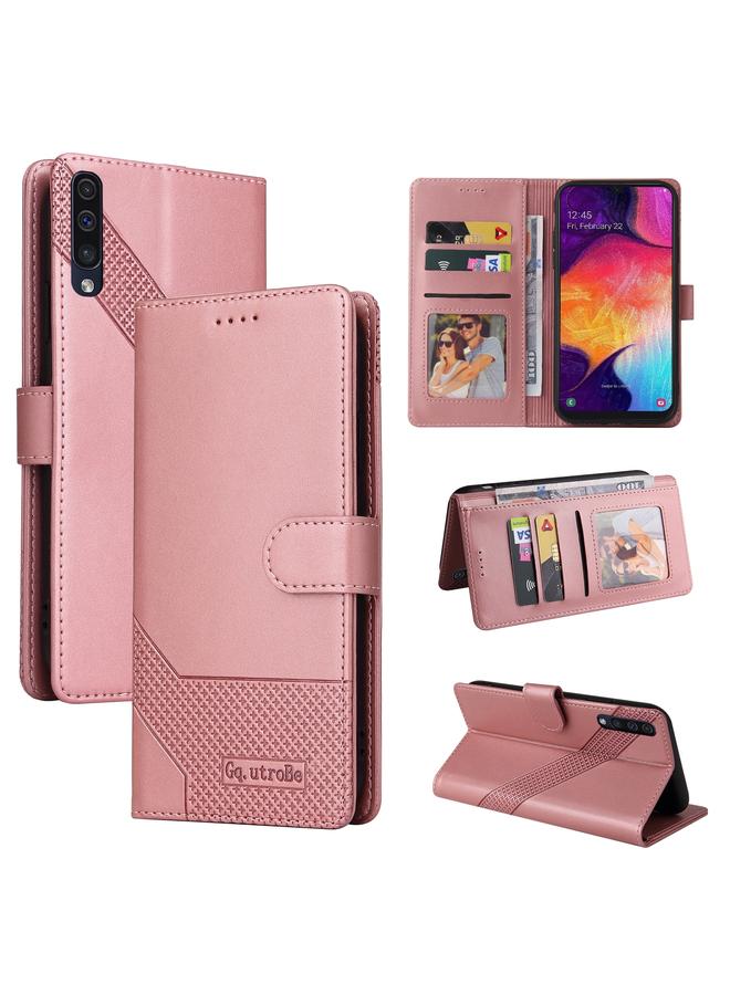 Case For Samsung Galaxy A50 Skin Feel Magnetic Leather Phone Case