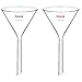 stonylab stonylab StonyLab 2-Pack Glass Heavy Wall Funnel Borosilicate Glass Funnel, Short Stem 100mm Diameter, 100mm Stem Length  - Image 2