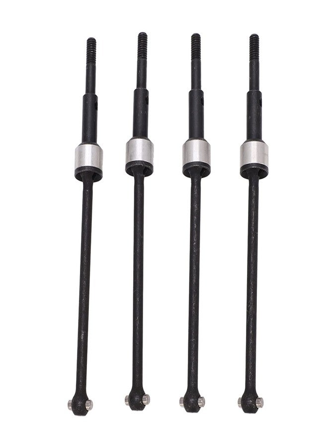 Dilwe RC Front Rear Drive Shaft, 4pcs RC Front Rear CVD Drive Shaft Kit Steel for RedCat Blackout XTE XBE SC Series 1/10, RC Metal CVD Drive Shaft Joint Front Rear Set - Image 1