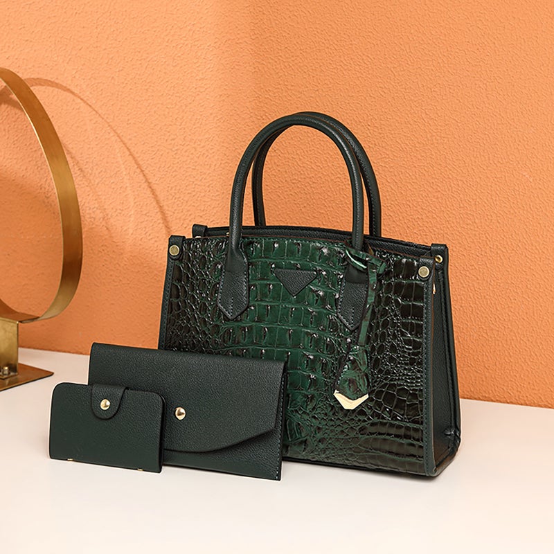 2025 New Fashion Shoulder Bag, Urban Simple Large-Capacity Handbag, Crocodile Pattern Women'S Crossbody Bag - Image 4