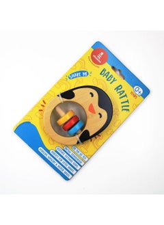Shumee Shumee Wooden Baby Rattle Clutching Toy - Penguin Shaped Teether for Babies (6 Months+) | Non Toxic & Safe | Baby Shower/Birthday Gift | New Born Gifts | Easter Basket Stuffers  - Image 2