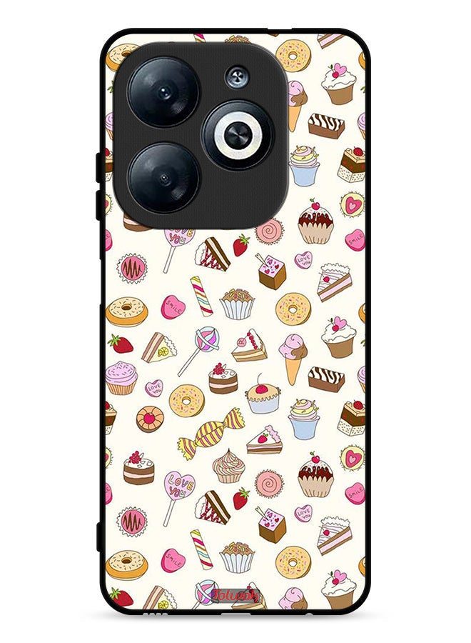 Tolwak Infinix Smart 8 4G Protective Case Cover Pattern Of Favorite Items - Image 1