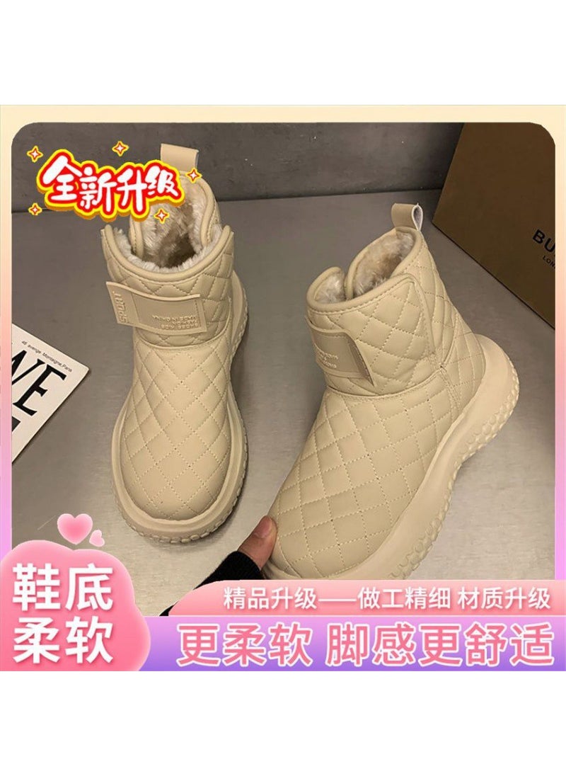 Generic Winter Padded Chanel Style Snow Boots for Women White [special cabinet version]] 