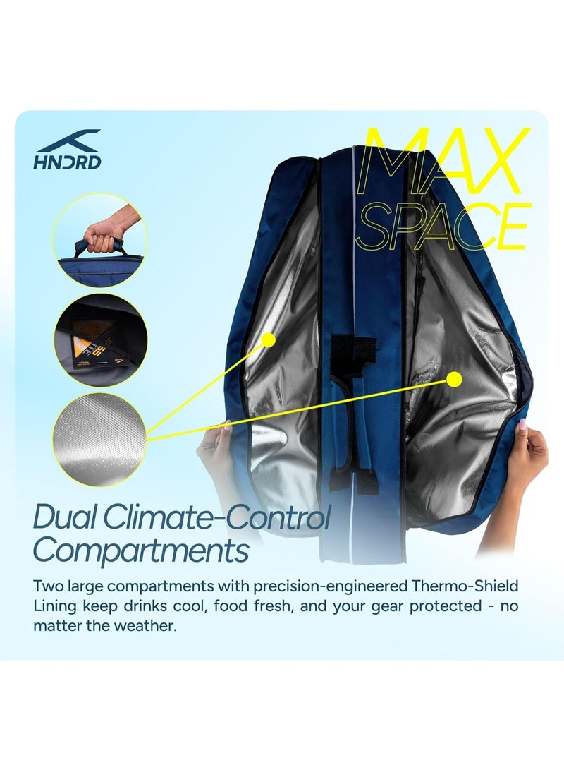 هندرد حقيبة أدوات Hundred X Gear Kit مزودة بحجرتين للتحكم في درجة الحرارة | جيب مخصص للأحذية | أحزمة ظهر مريحة | للعب الاحترافي | مثالية للرجال والنساء - Image 4