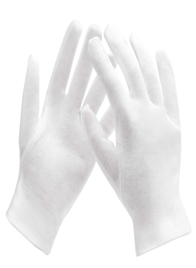 ENPOINT 10 Pairs Archival Photo Gloves, White Work Gloves for Handling Art Working Photography Womens Cloth Gloves Liners Bulk for Handling Jewelry, Film, Photo, Coin Metal Inspection Men & Women - Image 5