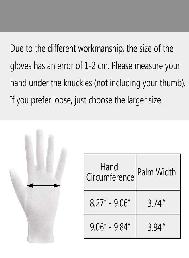 ENPOINT 10 Pairs Archival Photo Gloves, White Work Gloves for Handling Art Working Photography Womens Cloth Gloves Liners Bulk for Handling Jewelry, Film, Photo, Coin Metal Inspection Men & Women - Image 3