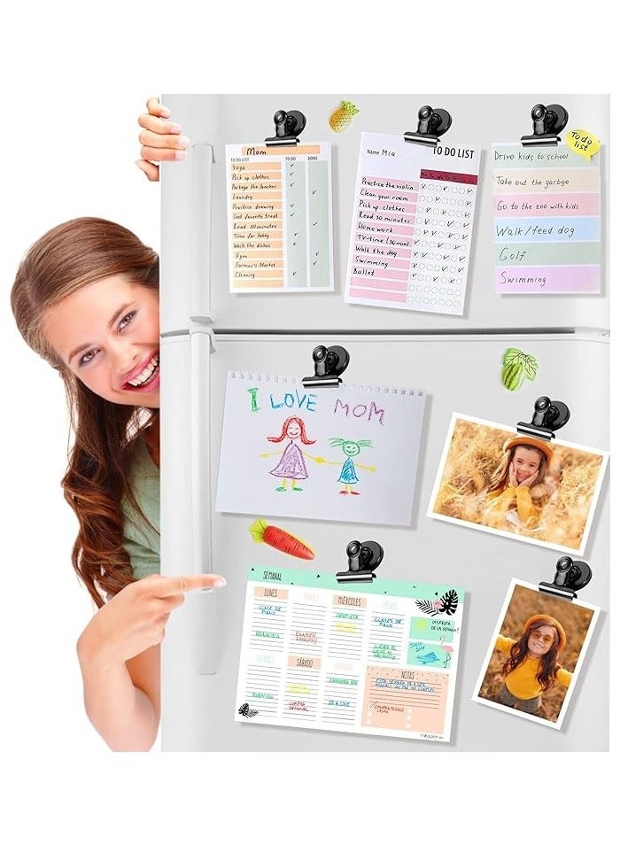 6 Pack Fridge Magnets Refrigerator Magnets, Magnetic Clips for Whiteboard, Magnet Clips for Kitchen Office Organizing & Decorating  - Image 2