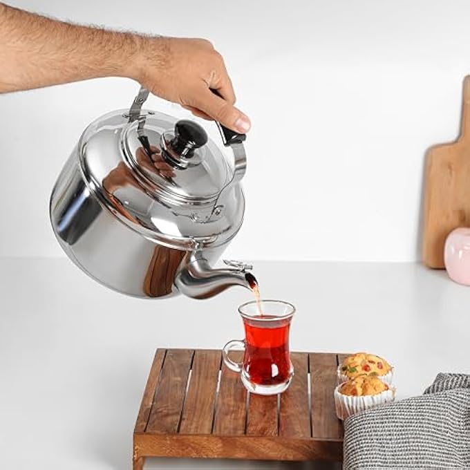 DELCASA Dc3231 Stainless Steel Whistling Tea Kettle 4 Litre Capacity Silver - Image 4