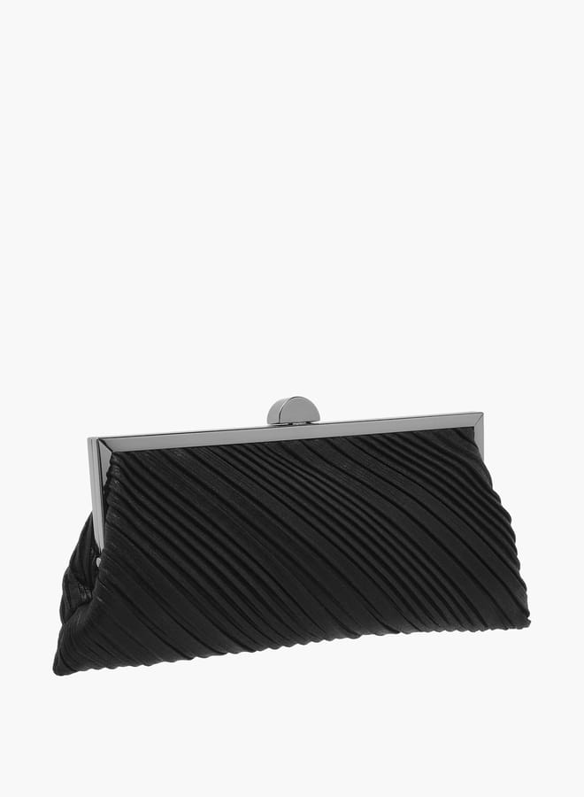 Celeste Women's Textured Clutch with Chain Strap  - Image 3