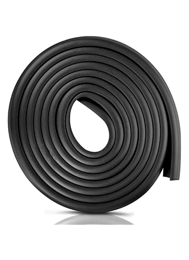 MOXO Corner Edge  Protector Soft Foam Strip Baby Proofing Guards Adhesive  Edges Protection Bumper Guards NonToxic and  for Table for Table Fireplace Countertop (black)  - Image 1