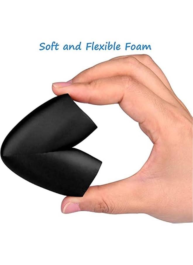 MOXO Corner Edge  Protector Soft Foam Strip Baby Proofing Guards Adhesive  Edges Protection Bumper Guards NonToxic and  for Table for Table Fireplace Countertop (black)  - Image 3