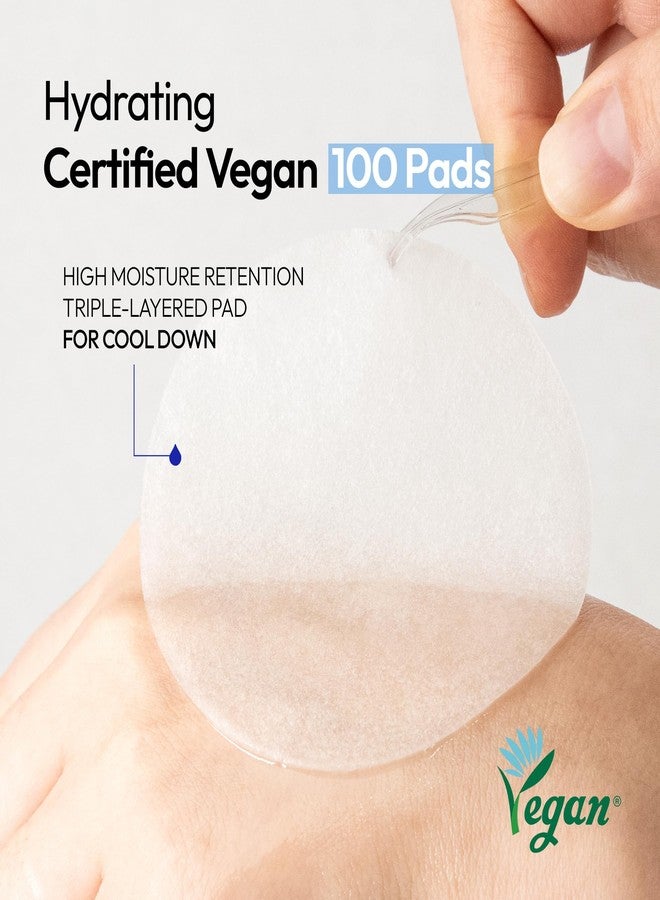 Free Go FreeGo Cool Glacier Water Daily Hydrating Pad (100 Pads, K-Beauty Korean Skincare Facial Toner Pads for Puffy Dehydrated Skin, Instant Cooling Hydration, Korean Skin Care for Dark Spots - Image 5